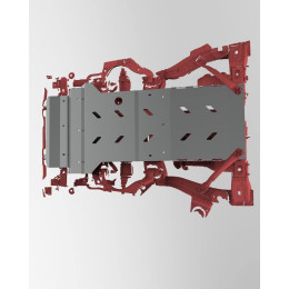Мощная 4-х секционная защита низа Toyota Land Cruiser Prado 120 / 4Runner 215 / Lexus gx 470 