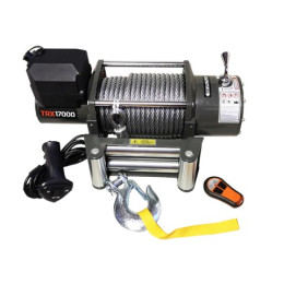 Лебедка автомобильная 4REVO 17000 24V со стальным тросом