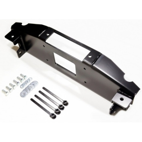 Площадка под лебедку в штатный бампер Nissan Patrol Y61 рестайлинг под ролики с 2005 г.в