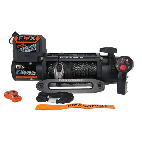 Лебедка автомобильная FOX WINCH 12000s 12V (синтетический трос)