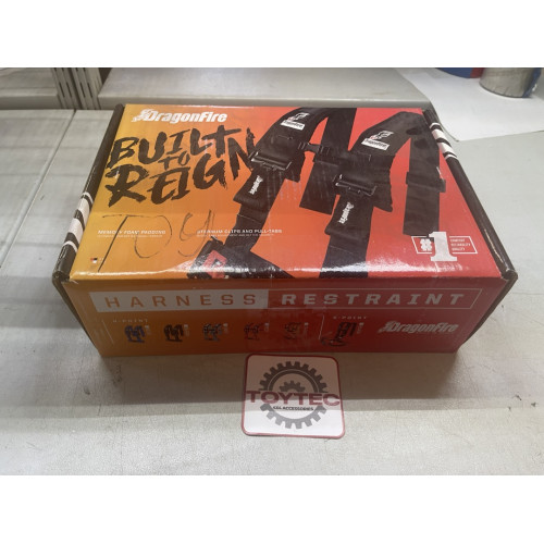 Dragonfire 4-х точечные ремни безопасности (грязевые)  3" красные- Оригинал! 