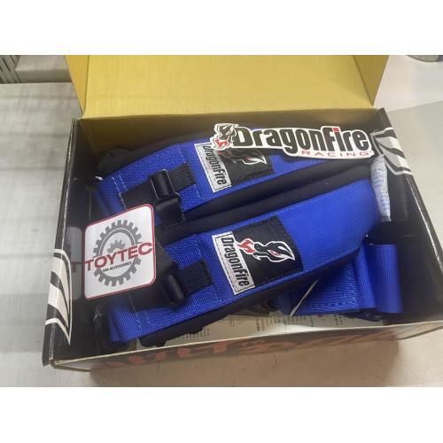 Dragonfire 4-х точечные ремни безопасности (грязевые)  3" синие - оригинал! 