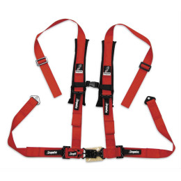 Dragonfire 4-х точечные ремни безопасности (грязевые) 2" красные -оригинал ! 
