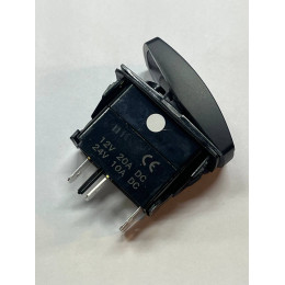 Переключатель (кнопка)  ВКЛ/ВЫКЛ, белый, ЗАДНЯЯ БЛОКИРОВКА