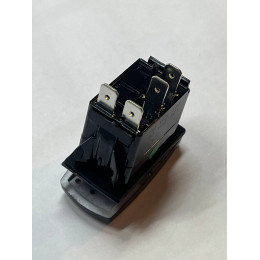 Переключатель (кнопка) ВКЛ/ВЫКЛ, зеленый, ЗАДНЯЯ БЛОКИРОВКА