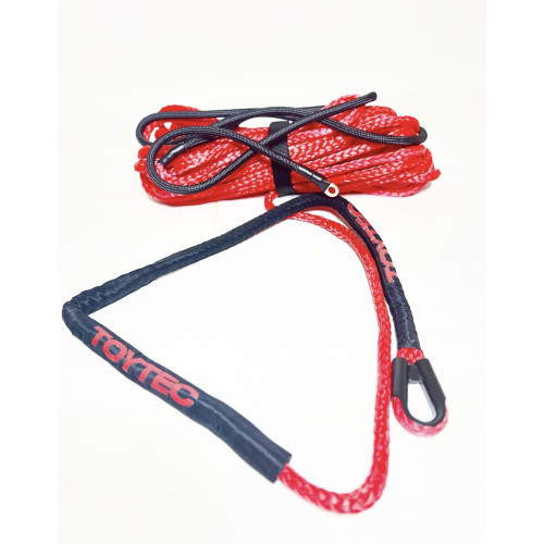 Усиленный заплетенный трос для лебедки синтетический диаметр 10 мм длина 26 метров 