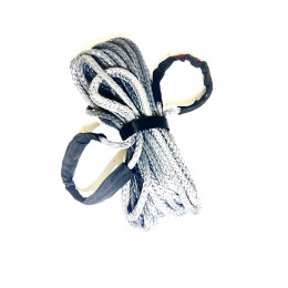 Усиленный заплетенный удлинитель для лебедки синтетический диаметр 10 мм длина 20 метров