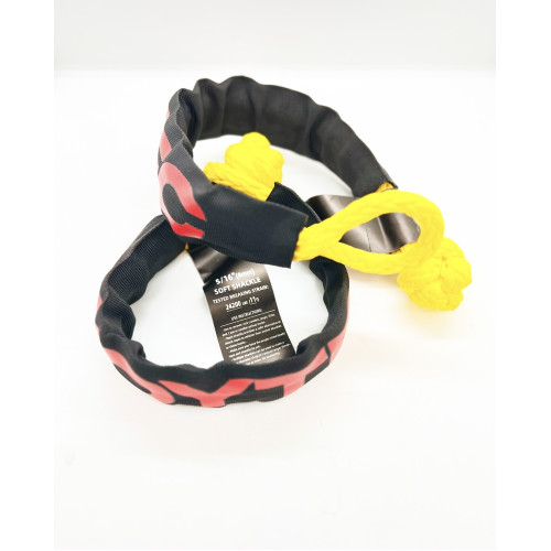 Софт шакл TOYTEC (2 шт) максимальная разрывная нагрузка 11000 кг, D8мм в защитном рукаве