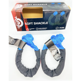 Софт шакл TOYTEC (2 шт) максимальная разрывная нагрузка 18000 кг, D10мм  в защитном рукаве