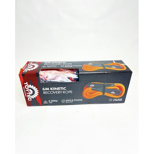 Кинетический трос TOYTEC (динамическая стропа, кинетическая веревка) 6 метров 19мм (3/4 дюйм) рабочая нагрузка 8300 кг растяжение 30%