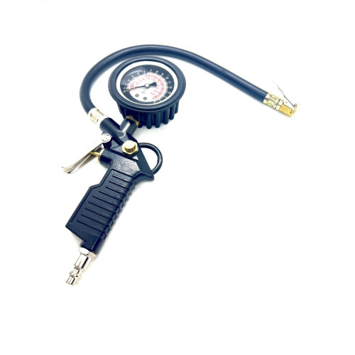 Пистолет для подкачки колёс с манометром залитым глицерином от 0 до 16 Bar 