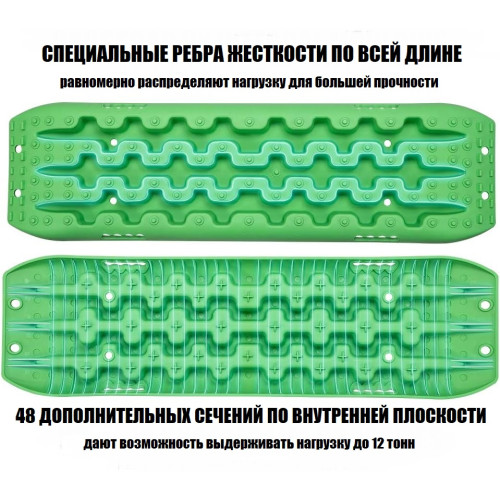 Сэнд-траки TOYTEC пластиковые 106,5х30,6 см усиленные, красные (2 шт.)