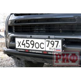 Рамка номерного знака на клюз лебедки для скрытой установки лебедки