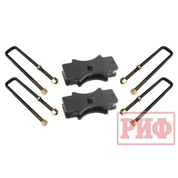 Комплект стремянок и проставок РИФ для лифта рессор (ширина 45 мм) на 30 мм УАЗ Буханка на один мост