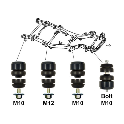 Лифт кузова Suzuki Jimny 25 мм лайт 1998-2019 г.в.