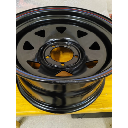 Диск усиленный УАЗ стальной черный 5x139,7 8xR17 d110 ET-19 (треугольник мелкий) (уценка)