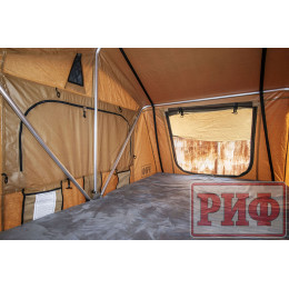 Палатка на крышу автомобиля РИФ Soft RT02-120, тент песочный