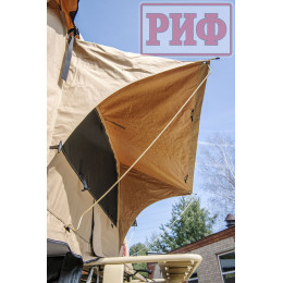 Палатка на крышу автомобиля РИФ Soft RT02-120, тент песочный
