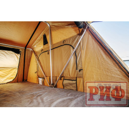 Палатка на крышу автомобиля РИФ Soft RT02-120, тент песочный
