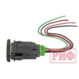 Кнопка ВКЛ/ВЫКЛ, белый, FRONT DIFF LOCK TOYOTA 40x20