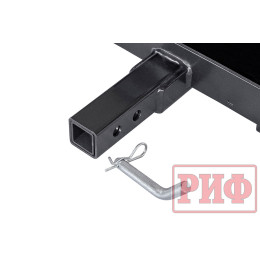 Лебёдка переносная РИФ 9500S c квадратом для фаркопа, стальной трос (облегченная)