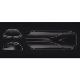 Бокс автомобильный на крышу Pentair COBRA 520L черный глянец, двусторонний