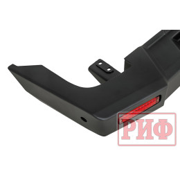Бампер РИФ силовой задний TANK 300 с квадратом под фаркоп, калиткой и фонарями