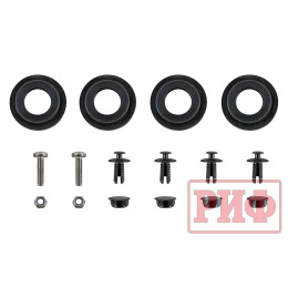 Бампер РИФ силовой задний TANK 300 с квадратом под фаркоп, калиткой и фонарями