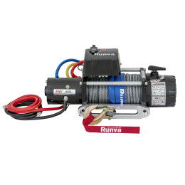 Лебёдка автомобильная электрическая 12V Runva 9500 lbs 4350 кг (синтетический трос)