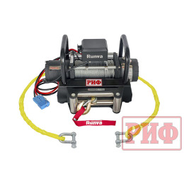 Лебёдка переносная РИФ 6000S c площадкой и проводами (стальной трос)