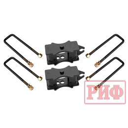 Комплект стремянок и проставок РИФ для лифта рессор на 60 мм УАЗ Патриот, Хантер, Буханка