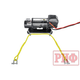Лебёдка переносная РИФ 9000SR c облегчённой площадкой и проводами (синтетический трос)