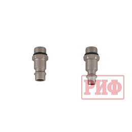 Пистолет РИФ для подкачки колес виброустойчивый (черный) с манометром РИФ от 0 до 7 атм.