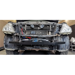 Площадка РИФ под лебёдку в штатный бампер Nissan Patrol Y62 2010+