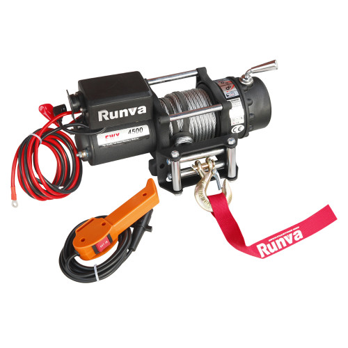 Лебёдка электрическая 12V Runva 4500 lbs 2040 кг