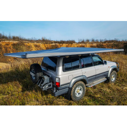 Маркиза автомобильная РИФ веерная, безопорная 2,3х2 м (правая)