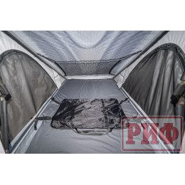 Палатка на крышу автомобиля РИФ Hard RT05-125, корпус белый, тент светло-серый, 210х125х150