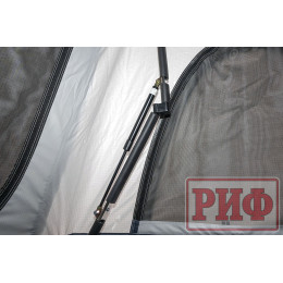 Палатка на крышу автомобиля РИФ Hard RT05-125, корпус белый, тент светло-серый, 210х125х150