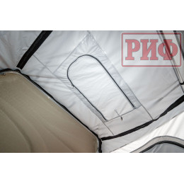 Палатка на крышу автомобиля РИФ Hard RT03-165, корпус белый, тент серый