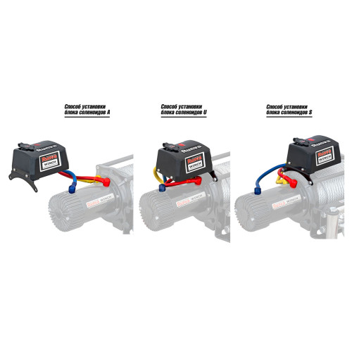 Лебёдка автомобильная электрическая 12V Runva 9500 lbs 4350 кг влагозащищенная, синтетический трос
