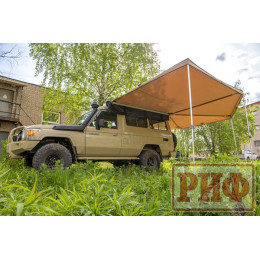 Маркиза автомобильная РИФ комбинированная (прямоугольная с веерной частью) 2,5 х2.5м (левая)