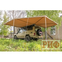 Маркиза автомобильная РИФ комбинированная (прямоугольная с веерной частью) 2,5 х2.5м (левая)