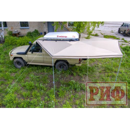 Маркиза автомобильная РИФ комбинированная (прямоугольная с веерной частью) 2,5 х2.5м (левая)
