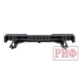 Бампер РИФ силовой задний Toyota Hilux 2005-2014 с квадратом под фаркоп и фонарями