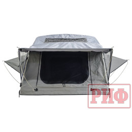 Палатка на крышу автомобиля РИФ Soft RT01-120, тент серый, 400 г, 120х120х30 см