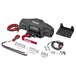Лебёдка автомобильная электрическая 12V Runva 6000 lbs 2722 кг (синтетический трос)