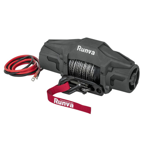 Лебёдка автомобильная электрическая 12V Runva 6000 lbs 2722 кг (синтетический трос)