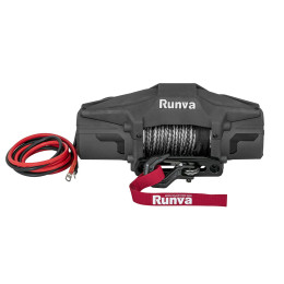 Лебёдка автомобильная электрическая 12V Runva 6000 lbs 2722 кг (синтетический трос)