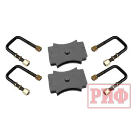 Комплект стремянок и проставок РИФ для лифта передних рессор ГАЗ Соболь 30 мм