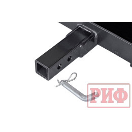 Лебёдка переносная РИФ 9000U c квадратом для фаркопа, стальной трос (облегченная)